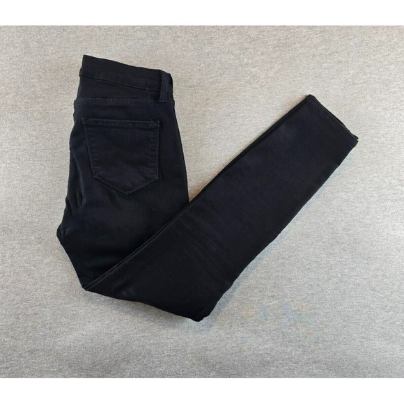 L'agence Margot High Rise Ankle Skinny Jean In Noir Black Size 26 Dark Denim‎ - Picture 1 of 9